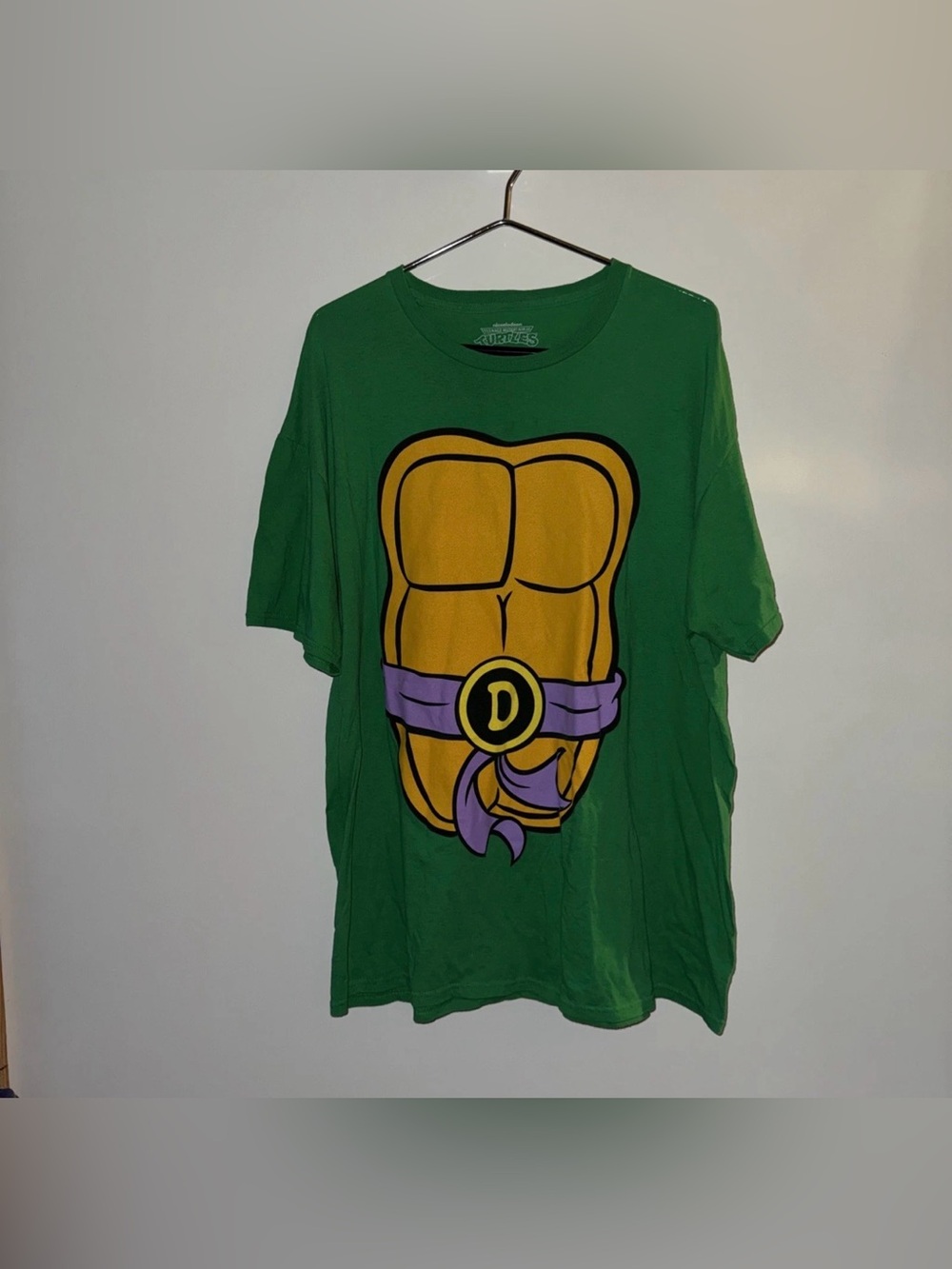 Teenage Mutant Ninja Turtle Shirt Mens XL Green Donatello Nickelodeon EUC
